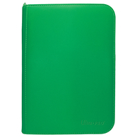 Ultra Pro: UP15893 Vivid 4-Pocket Zippered PRO-Binder: Green