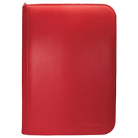 Ultra Pro: UP15895 Vivid 4-Pocket Zippered PRO-Binder: Red