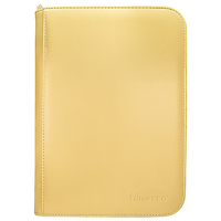 Ultra Pro: UP15897 Vivid 4-Pocket Zippered PRO-Binder: Yellow