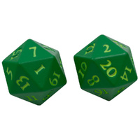 Ultra Pro: UP15937 Vivid Heavy Metal Dice: Green