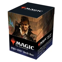 Ultra Pro: UP19340 Streets of New Capenna 100+ Deck Box B featuring Anhelo the Painter for MtG