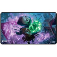 Ultra Pro: UP38469 Commander Release 4 3 Color Shard - Q4 2024 Black Stitched Playmat Tinybones MtG