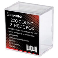 Ultra Pro: UP81149 2-Piece 200 Count Clear Card Storage Box