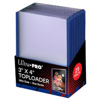 Ultra Pro: UP81160 3" X 4" Blue Border Toploader 25ct