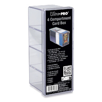 Ultra Pro: UP81163 4-Compartment Clear Card Box