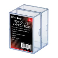 Ultra Pro: UP81173 2-Piece 50 Count Clear Card Storage Box - 2 Pack