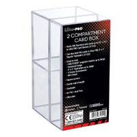 Ultra Pro: UP81251 2-Piece Clear Card Box Two Compartment