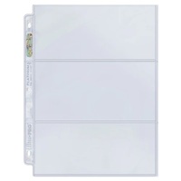 Ultra Pro: UP81417 3-Pocket Platinum Page with 3-1/2" X 7-1/2" Pockets