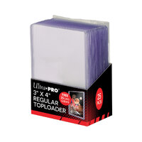 Ultra Pro: UP81579 3" X 4" Clear Toploader with Card Sleeves 25ct