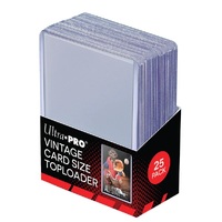 Ultra Pro: UP81966 2-5/8" x 3-3/4" Vintage Sized Toploader 25ct