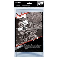 Ultra Pro: UP81975 Current Size 6-7/8" X 10-1/2" Comic Bags