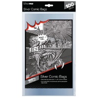 Ultra Pro: UP81976 Silver Size 7-1/4" X 10-1/2" Comic Bags