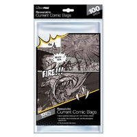 Ultra Pro: UP82225 Current Size 6-7/8" X 10-1/2" Resealable Comic Bags