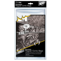 Ultra Pro: UP82226 Regular Size 7-1/8" X 10-1/2" Resealable Comic Bags