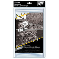 Ultra Pro: UP82227 Silver Size 7-1/4" X 10-1/2" Resealable Comic Bags