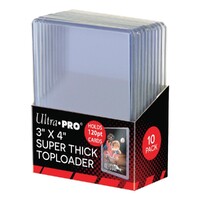 Ultra Pro: UP82301 3" X 4" Super Thick 120PT Toploader 10ct