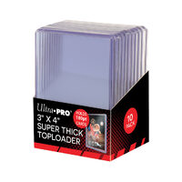 Ultra Pro: UP82328 3" X 4" Super Thick 180PT Toploader 10ct