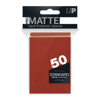 Ultra Pro: UP82650 PRO-Matte 50ct Standard Deck Protector sleeves: Red