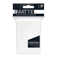 Ultra Pro: UP82651 PRO-Matte 50ct Standard Deck Protector sleeves: White