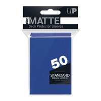 Ultra Pro: UP82653 PRO-Matte 50ct Standard Deck Protector sleeves: Blue