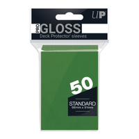 Ultra Pro: UP82671 PRO-Gloss 50ct Standard Deck Protector sleeves: Green