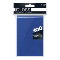 Ultra Pro: UP82692 PRO-Gloss 100ct Standard Deck Protector sleeves: Blue