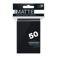 Ultra Pro: UP82728 PRO-Matte 50ct Standard Deck Protector sleeves: Black