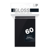 Ultra Pro: UP82964 PRO-Gloss 60ct Small Deck Protector sleeves: Black