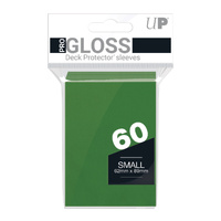 Ultra Pro: UP82966 PRO-Gloss 60ct Small Deck Protector sleeves: Green