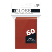 Ultra Pro: UP82967 PRO-Gloss 60ct Small Deck Protector sleeves: Red