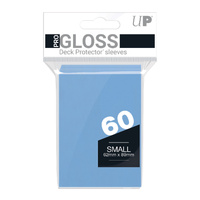 Ultra Pro: UP82972 PRO-Gloss 60ct Small Deck Protector sleeves: Light Blue