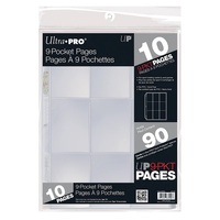 Ultra Pro: UP83000 9-Pocket Retail Page for Standard Size Cards (10 ct retail pack)