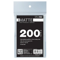 Ultra Pro: UP83758 PRO-Matte Standard Deck Protector Sleeves 200ct Bundle - Clear