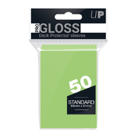 Ultra Pro: UP84099 PRO-Gloss 50ct Standard Deck Protector sleeves: Lime Green