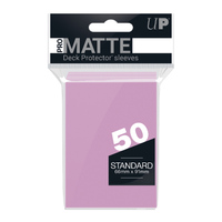 Ultra Pro: UP84185 PRO-Matte 50ct Standard Deck Protector sleeves: Pink