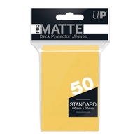 Ultra Pro: UP84186 PRO-Matte 50ct Standard Deck Protector sleeves: Yellow