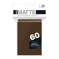 Ultra Pro: UP84271 PRO-Matte 60ct Small Deck Protector sleeves: Brown