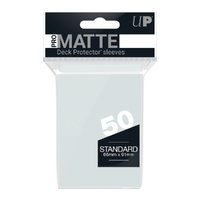 Ultra Pro: UP84490 PRO-Matte 50ct Standard Deck Protector sleeves: Clear