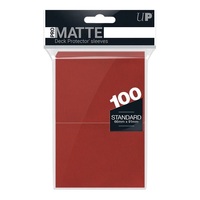 Ultra Pro: UP84516 PRO-Matte 100ct Standard Deck Protector sleeves: Red