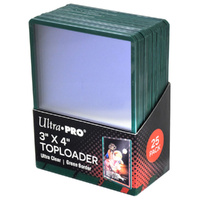 Ultra Pro: UP84916 3" X 4" Green Border Toploader 25ct