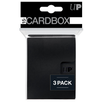 Ultra Pro: UP85495 PRO 15+ Card Box 3-pack: Black