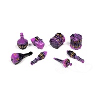 PolyHero Dice - Bard 8 Dice Set Violet Lullaby