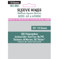 Sleeve Kings Board Game Sleeves Medium Square Sleeves (65mm x 65mm) (110 Sleeves per Pack)