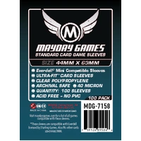 Mayday - "Everdell Mini Compatible" Sleeves (44 X 63 MM)  (pack of 100)