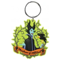 Keyring Soft Touch Disney Villians Maleficent with Crow