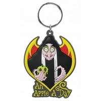 Keyring Soft Touch Disney Villians Wicked Witch An Apple a Day