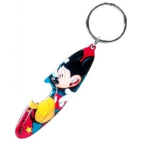 Keyring Pewter Bottle Opener Mickey Mouse Surfboard