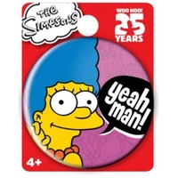 Button Pin The Simpsons Marge Simpson Yeah Man