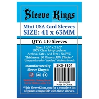 Sleeve Kings Board Game Sleeves Mini USA (41mm x 63mm) (110 Sleeves Per Pack)