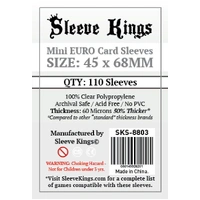 Sleeve Kings Board Game Sleeves Mini Euro (45mm x 68mm) (110 Sleeves Per Pack)